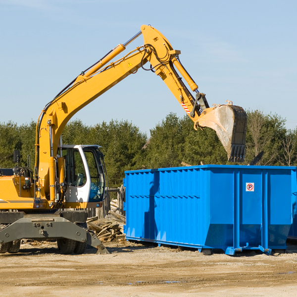 what size residential dumpster rentals are available in Newton County TX